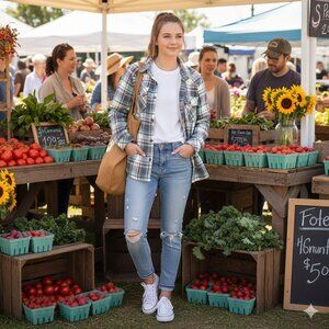 Sherpa Fleece Lined Flannel Shirt Jacket Women's Large NWT